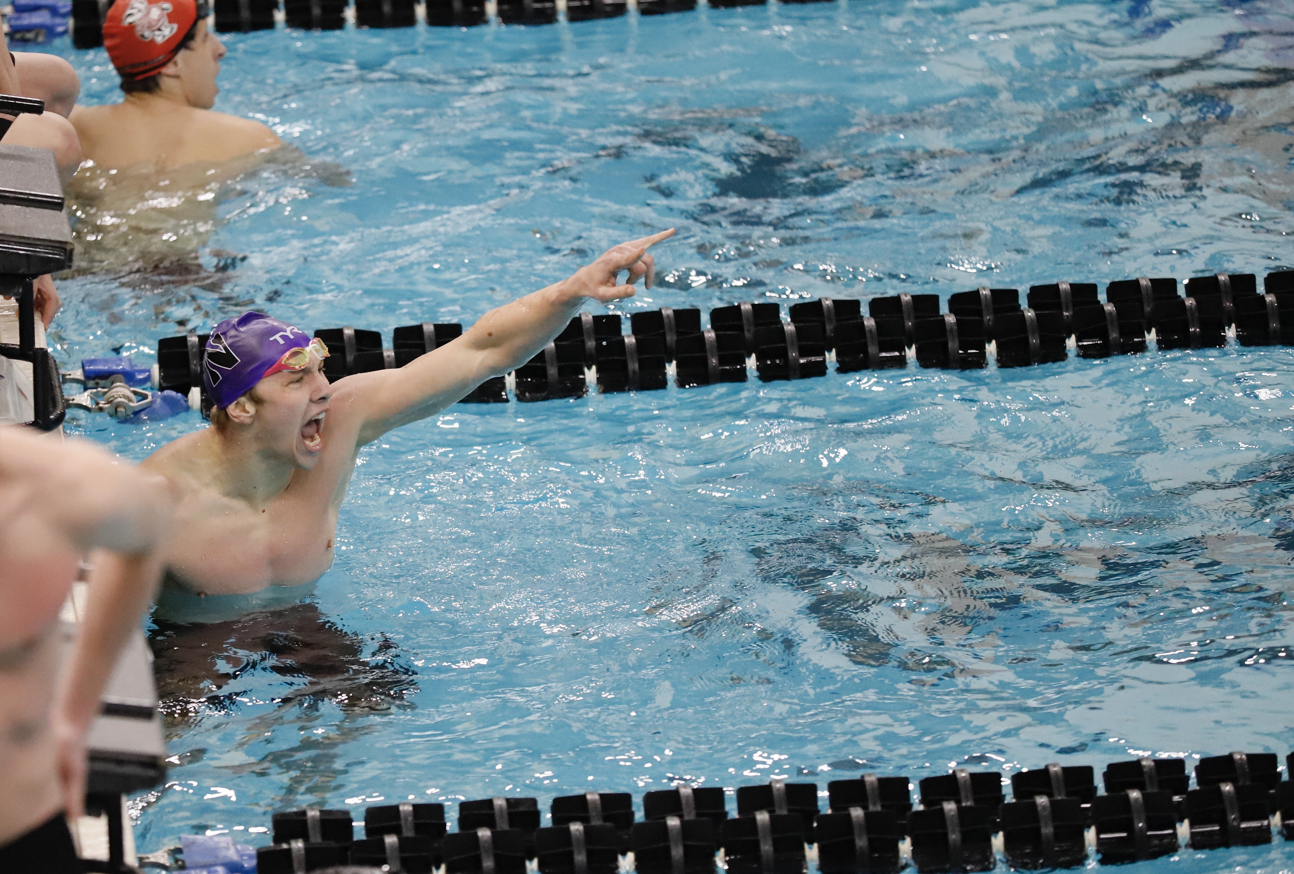 Ben swimming at Big Ten Championships