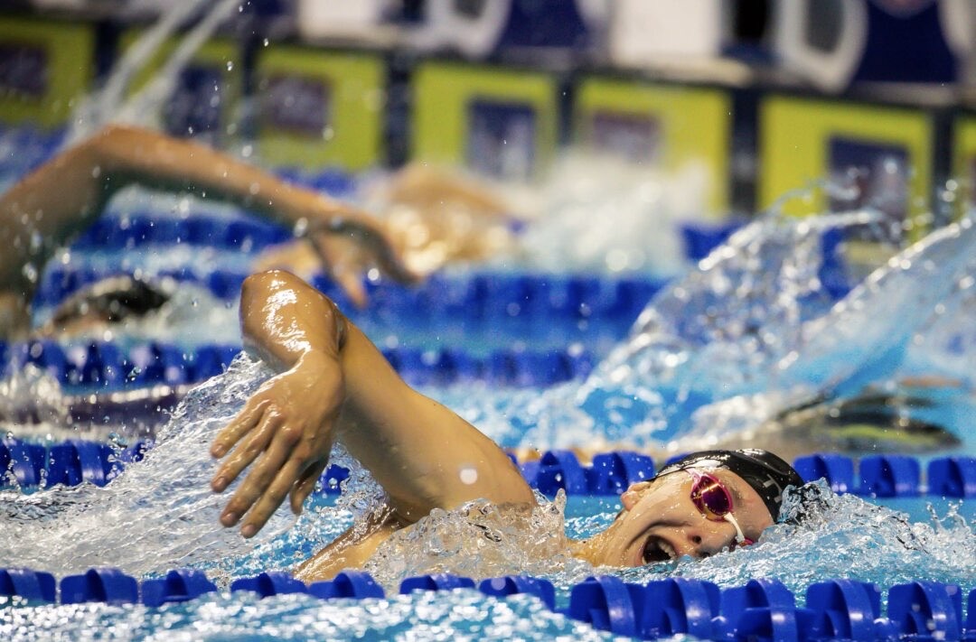 Ben swimming freestyle